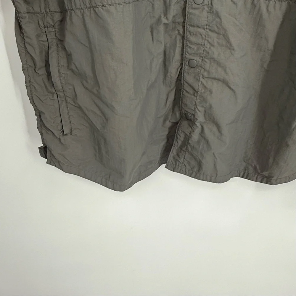 Destination J.Crew Packable Travel Jacket Green Size XXL Snap Front Lightweight